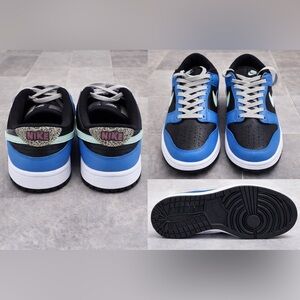 Nike Low-Top Sneakers in Blue, Black & Mint with Pink Logo